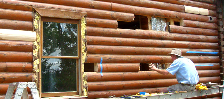 Log Home Repair Williamsburg City, Virginia